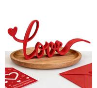 Love Sign Decorations - 17.7x2x7.7cm Letter Design Romantic Tabletop Decor, Decorative Love Word Sign | Versatile Decor Solution for House Room Office Hotel Dining Centerpieces Party Celebration