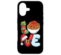 Love Spaghetti Pasta Xmas Holiday Italian Food Christmas Coque pour iPhone 17