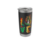 Love St Bernard Dog Funny Sunflower Tie Dye Leopard Gobelet isotherme en acier inoxydable double paroi