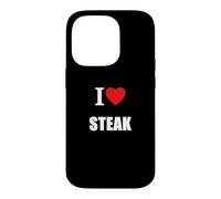 Love Steak BBQ Bœuf Farmer Boucher Fête des Pères Coque pour iPhone 14 Pro
