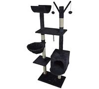 Love Story - Arbre à chat - 4 plateformes et jouets - H160 cm - Anthracite