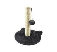 Love Story, Arbre à Chaton avec Socle Tête de Chat et Jouet MDF 30 x 30 x H33 cm Anthracite