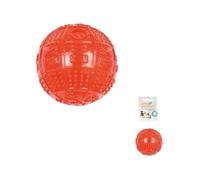 Love Story, Balle Distributeur de Croquettes TPR Idéal pour Les Dents Ø8 cm Rouge