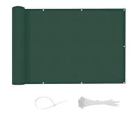 LOVE STORY Brise Vue pour Balcon 100x800cm,Cache Vue Opaque Imperméable avec Protection Anti-UV,Pare-Soleil Extérieur Jardin et Terrasse,avec Serre-câbles Inclus,Verde