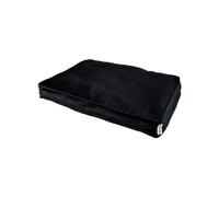 Coussin Rectangle Chien & Chat Velours "Crafty" 80cm Noir