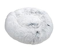 Love Story, Coussin Rond Apaisant Polyester D95 x 22 cm Fluffy Blanc Chine