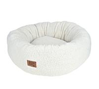 Coussin Rond Wooly Laine Bouclée D55 x H20 cm Blanc G
