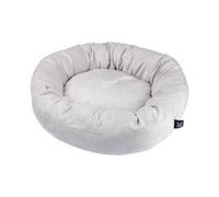 Coussin donut en velours pour animaux - Diamètre 50cm Ecru