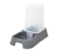 Love Story Distributeur d'eau ou de croquettes en plastique 3,5 l Gris