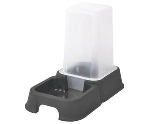 Love Story Distributeur d'eau Ou Croquettes en Plastique - 3,5l - Gris