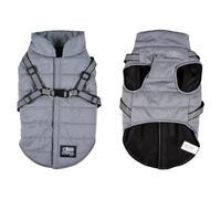 Love Story, Doudoune avec Harnais Réfléchissant et Fermeture Zip Taille L/40 cm Gris