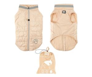 Love Story, Doudoune Doublure Polaire Zip Pochette Rangement Taille 3/65 cm Ecru