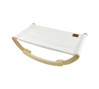 Love Story, Hamac à Bascule pour Chat Bois/Polyester 59 x 37 x H20 cm Wooly Ecru