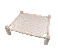 Lit Hamac pour Chat en Bois ""Boho"" 53cm Naturel