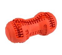 Love Story, Jouet à Macher Os Distributeur de Friandises Caoutchouc 10 x 5 x H5 cm Rouge