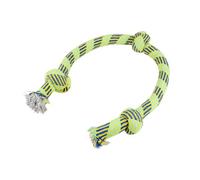 Love Story, Jouet Corde XXL 3 Noeuds Coton D4,5 x 105 cm Bleu Jaune