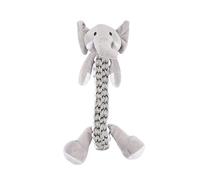 LOVE STORY Jouet Peluche avec Corde Les Féroces Basile l'éléphant sonore 34cm