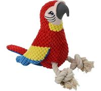 Love Story, Jouet Peluche Perroquet Sonore Polyester 12 x H33 cm Les Bavards Rouge