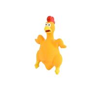 Love Story, Jouet Poulet Rôti Latex Sonore 12 x 6 x H20 cm Orange