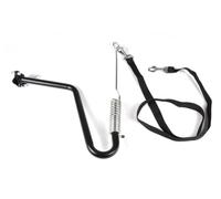 Kit d'Accroche Vélo pour Chien "Laisse" 48cm Noir Noir G