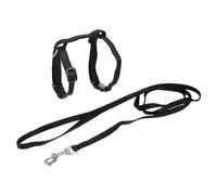 Harnais & Laisse pour Chat "Kit" 120cm Noir Noir G