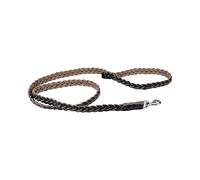 Love Story, Laisse Cuir Tressé 120 cm Noir