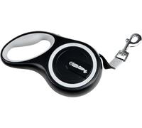 Love Story, Laisse Rétractable Max 20Kg 5M Plastique Taille M 17,5 x 10,2 x 3,9 cm Blanc/Noir