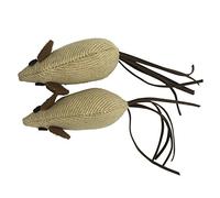 Love Story, Pack De 2 Jouet Souris Pour Chat, Ecru, L14 cm