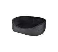 Love Story, Panier Ovale Newton Intérieur Doux 50 x 33 cm Charbon