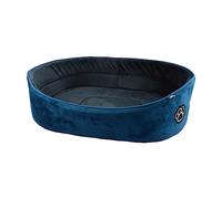 Love Story – Panier pour chien et chat Patchy 65 x 47 cm ovale polyester Émeraude