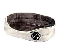 Love Story, Panier Ovale Polyester 80 x 62 cm Patchy Noisette/Beige