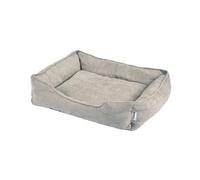Love Story, Panier Rectangle Velours Chenille Polyester 73 x 60 x 20 cm Granit Lin