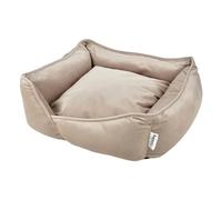 Love Story, Panier Rectangle Velours Cotelé Polyester 75 x 70 x H22 cm Crafty Noisette