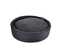 Love Story, Panier Rond Polyester Ø60 x 15 cm Cosy Golden Anthracite