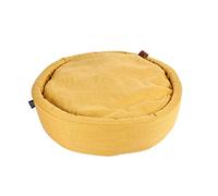 Love Story, Panier Rond Polyester Ø60 x 15 cm Cosy Golden Jaune