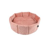 Love Story, Panier Rond Polyester D48 x H16 cm Boho Cat Bois de Rose