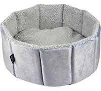 Love Story, Panier Rond Polyester D48 x H16 cm Sweet Cat Gris Clair