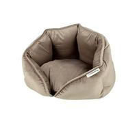 Love Story, Panier Rond Velours Cotelé Polyester D40 x H32 cm Crafty Noisette