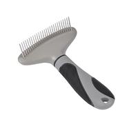 LOVE STORY Peigne râteau Large à démêler Manche Ergonomique Soin Expert 15cm Gris/Noir