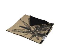 Love Story, Plaid Jute et Polyester 100 x 70 cm Bahia Noir