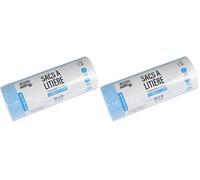 Love Story, Rouleau de 15 Sacs pour Bac à Litière avec Poignées Polyethylene 84 x 45 cm (Lot de 2)