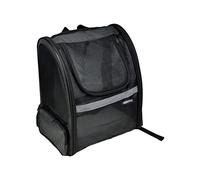 Love Story, Sac à Dos de Transport Animaux Extensible 33 x 27 x H44 cm Noir