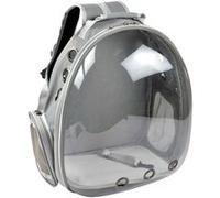 Love Story - Sac à dos de transport avec bulle pour chat et chien - Gris Gris G