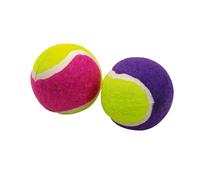 Love Story, Set De 2 Mini Balles De Tennis D4Cm Rose Prune