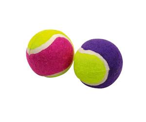Love Story, Set De 2 Mini Balles De Tennis D4Cm Rose Prune