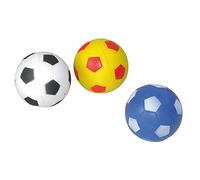 Love Story, Set de 3 Balles Rebondissantes Pu D4 cm Blanc Jaune Bleu