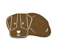 Love Story, Tapis Chien Feutrine 60 x 40 cm Naturel