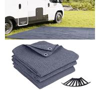 LOVE STORY Tapis d'auvent pour Le Camping Extérieur 250x250cm, Tapis de Tente pour Caravane Camping-Car, Respirant, Antidapant, Lavable,Contient piquets en T