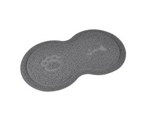 Love Story, Tapis Double PVC 46 x 26 cm Gris