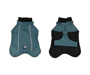 Love Story, Veste Imperméable Col Large Doublure Polaire Fermeture Scratch L/40 cm Emeraude